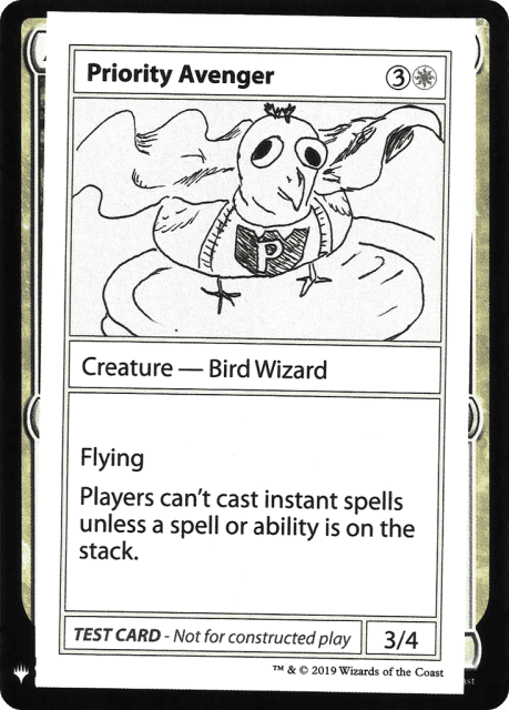 Priority Avenger (9) — Mystery Booster Playtest Cards 2019