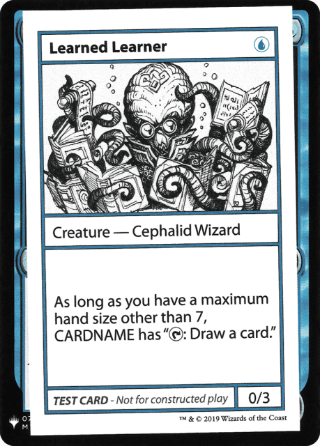 Learned Learner (25) — Mystery Booster Playtest Cards 2019