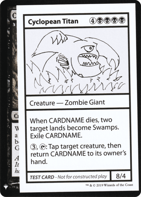 Cyclopean Titan (40) — Mystery Booster Playtest Cards 2019
