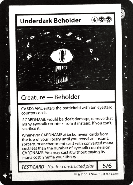 Underdark Beholder (49) — Mystery Booster Playtest Cards 2019
