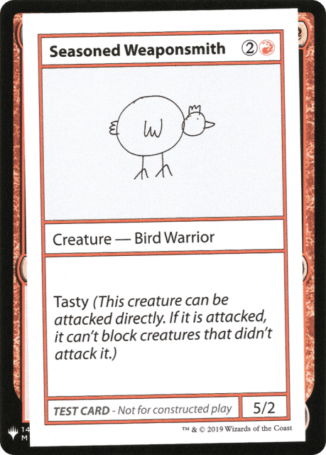 Seasoned Weaponsmith (63) — Mystery Booster Playtest Cards 2019