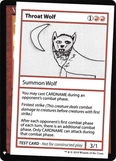Throat Wolf (65) — Mystery Booster Playtest Cards 2019