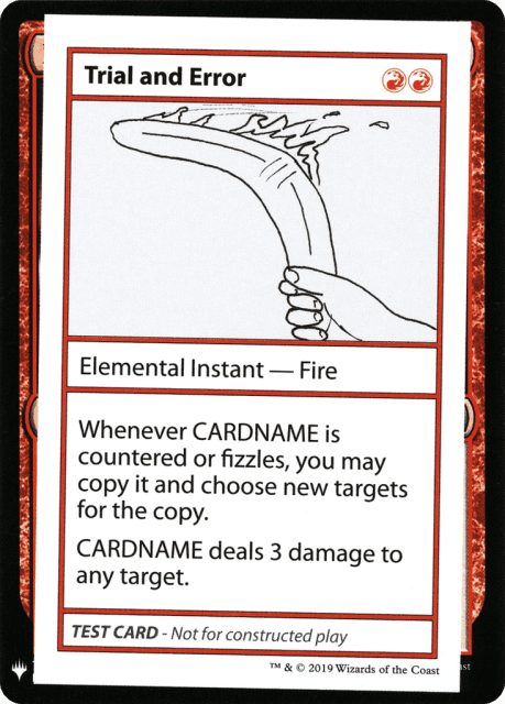 Trial and Error (68) — Mystery Booster Playtest Cards 2019