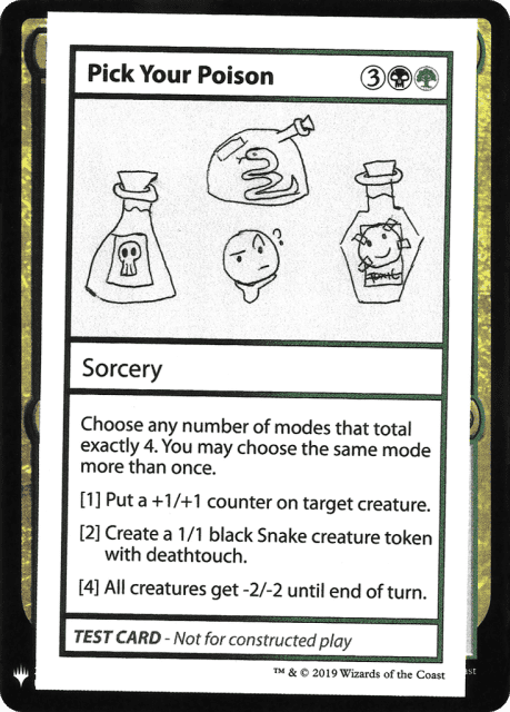 Pick Your Poison (97) — Mystery Booster Playtest Cards 2019