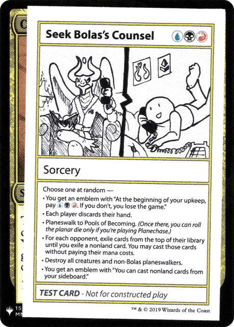 Seek Bolas's Counsel (98) — Mystery Booster Playtest Cards 2019