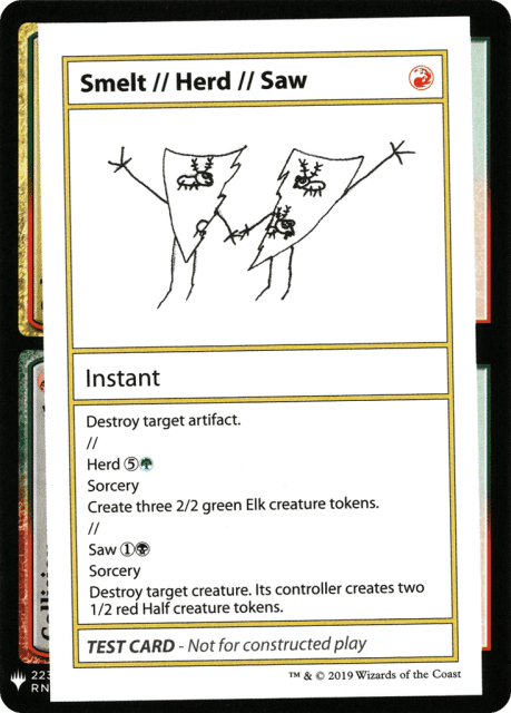 Smelt // Herd // Saw (100) — Mystery Booster Playtest Cards 2019
