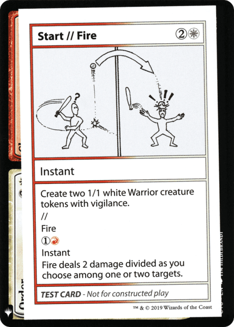 Start // Fire (101) — Mystery Booster Playtest Cards 2019