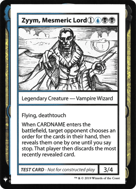 Zyym, Mesmeric Lord (104) — Mystery Booster Playtest Cards 2019