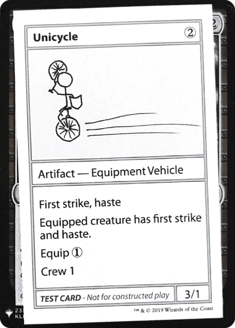 Unicycle (110) — Mystery Booster Playtest Cards 2019