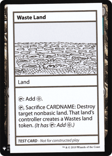 Waste Land (121) — Mystery Booster Playtest Cards 2019