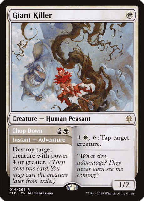 Giant Killer // Chop Down (14) — Throne of Eldraine