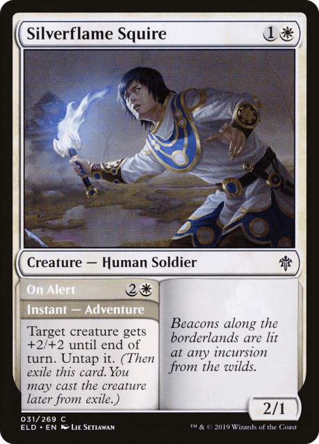 Silverflame Squire // On Alert (31) — Throne of Eldraine