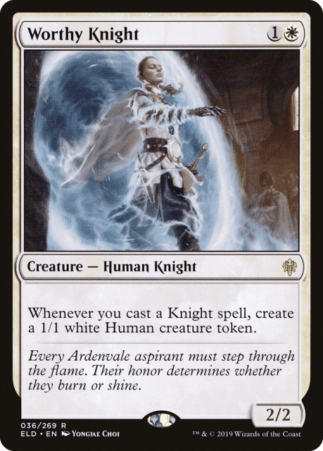 Worthy Knight (36) — Throne of Eldraine