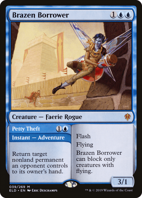 Brazen Borrower // Petty Theft (39) — Throne of Eldraine