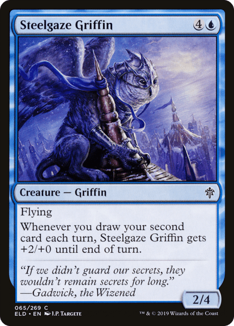 Steelgaze Griffin (65) — Throne of Eldraine