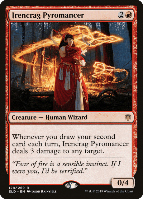 Irencrag Pyromancer (128) — Throne of Eldraine