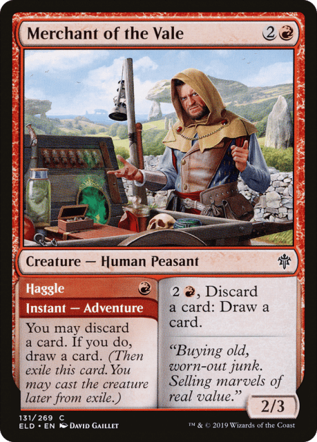 Merchant of the Vale // Haggle (131) — Throne of Eldraine