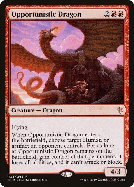 Opportunistic Dragon (133) — Throne of Eldraine