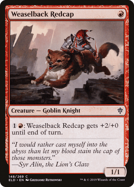 Weaselback Redcap (148) — Throne of Eldraine