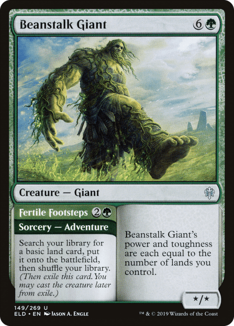 Beanstalk Giant // Fertile Footsteps (149) — Throne of Eldraine