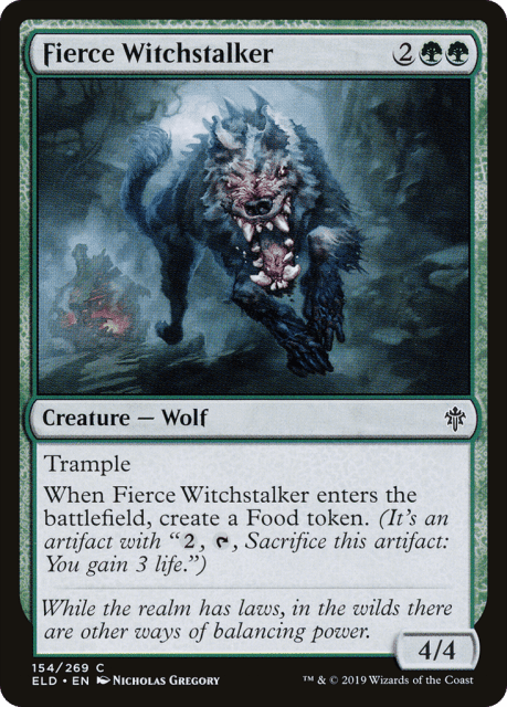 Fierce Witchstalker (154) — Throne of Eldraine