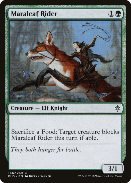 Maraleaf Rider (166) — Throne of Eldraine