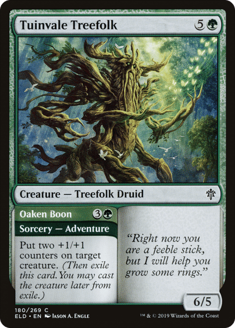 Tuinvale Treefolk // Oaken Boon (180) — Throne of Eldraine