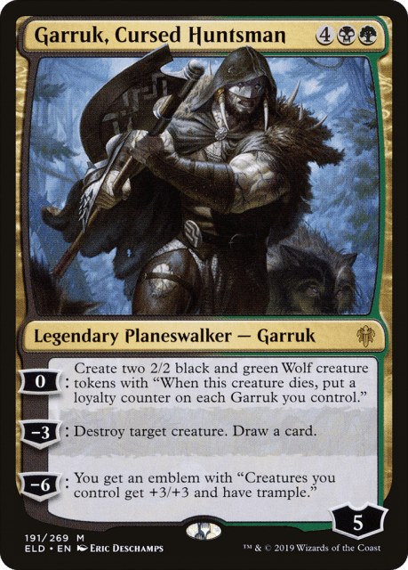 Garruk, Cursed Huntsman (191) — Throne of Eldraine