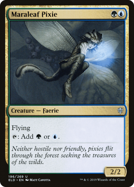 Maraleaf Pixie (196) — Throne of Eldraine