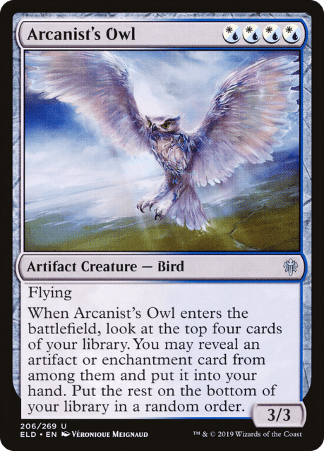 Arcanist's Owl (206) — Throne of Eldraine