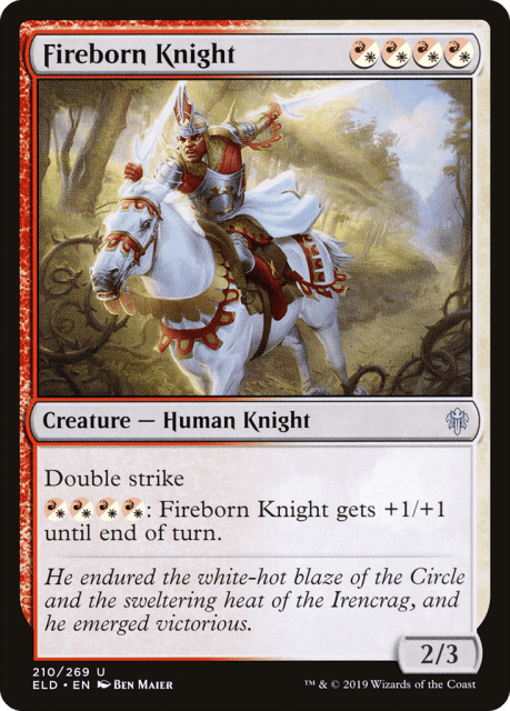 Fireborn Knight (210) — Throne of Eldraine
