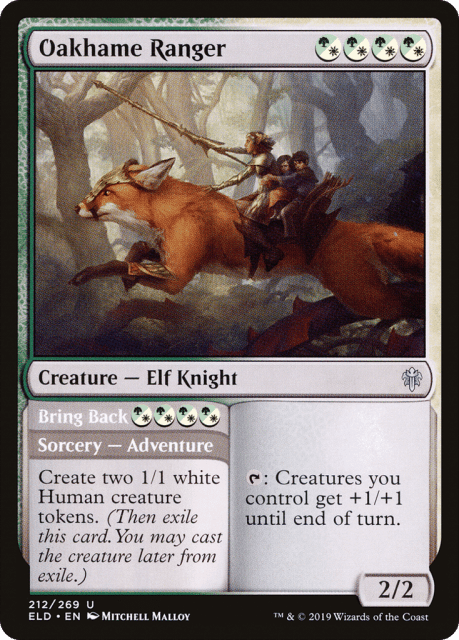 Oakhame Ranger // Bring Back (212) — Throne of Eldraine