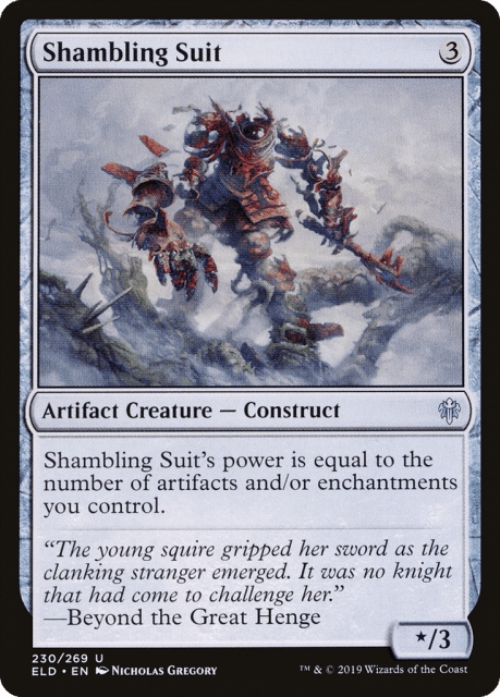 Shambling Suit (230) — Throne of Eldraine