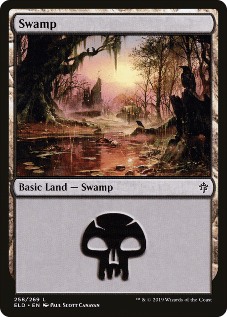 Swamp (258) — Throne of Eldraine
