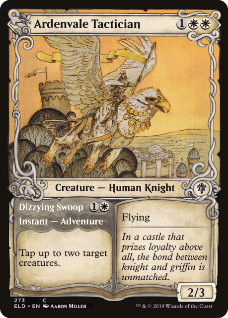 Ardenvale Tactician // Dizzying Swoop (273) — Throne of Eldraine