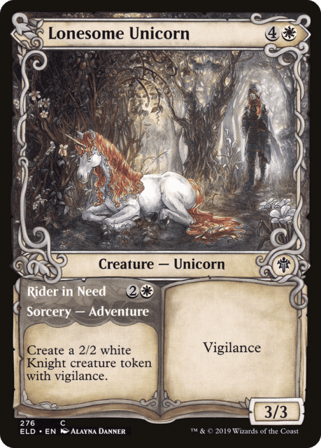 Lonesome Unicorn // Rider in Need (276) — Throne of Eldraine