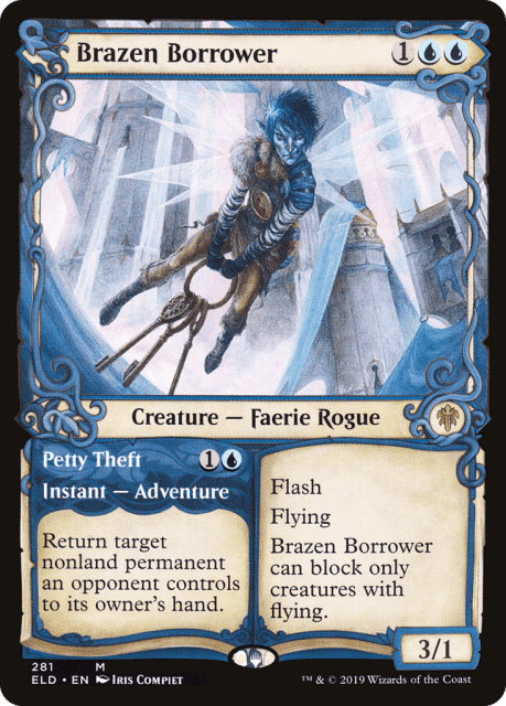 Brazen Borrower // Petty Theft (281) — Throne of Eldraine