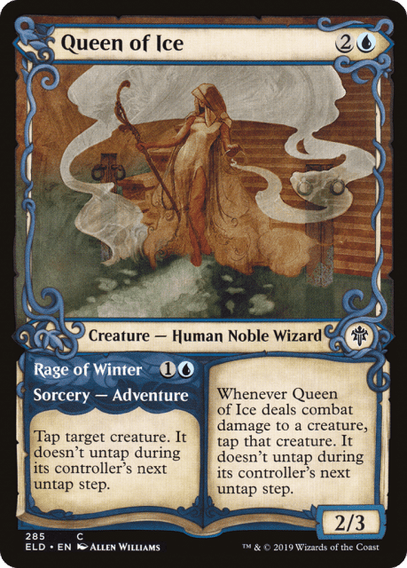 Queen of Ice // Rage of Winter (285) — Throne of Eldraine