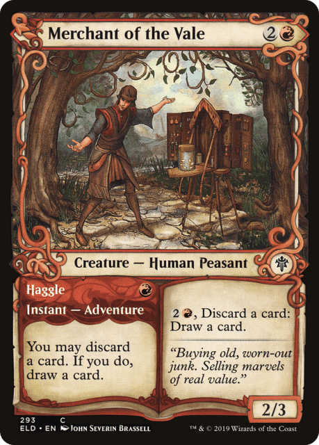Merchant of the Vale // Haggle (293) — Throne of Eldraine
