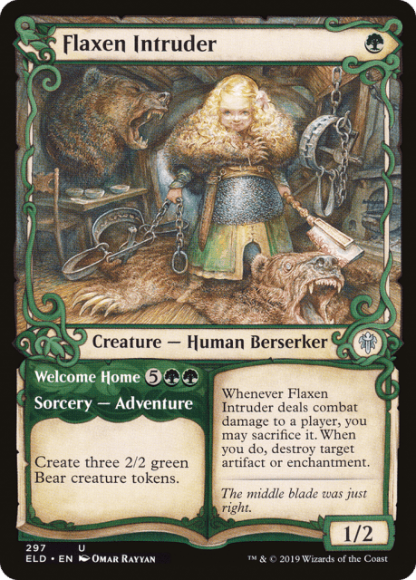 Flaxen Intruder // Welcome Home (297) — Throne of Eldraine
