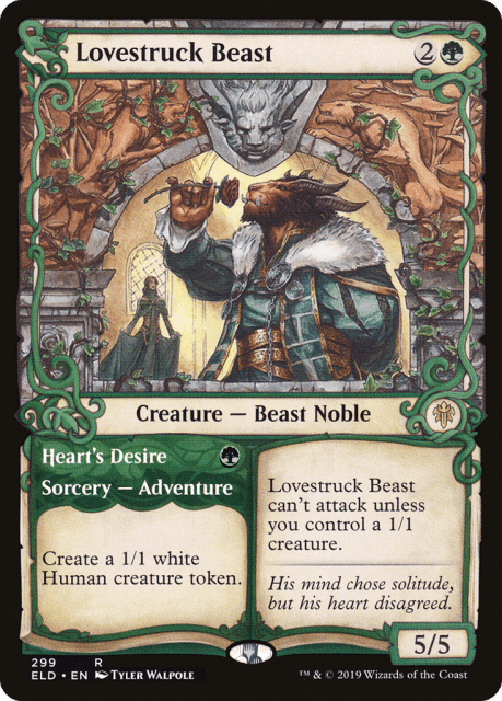 Lovestruck Beast // Heart's Desire (299) — Throne of Eldraine