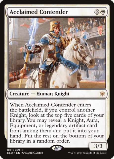 Acclaimed Contender (1) — Throne of Eldraine Promos