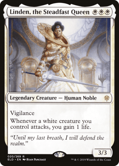 Linden, the Steadfast Queen (20) — Throne of Eldraine Promos
