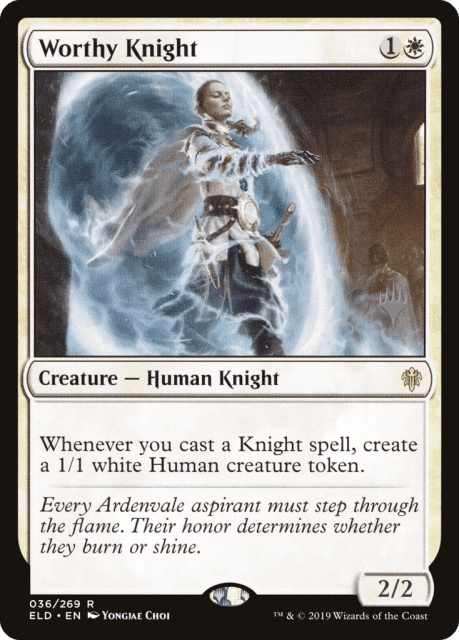 Worthy Knight (36) — Throne of Eldraine Promos