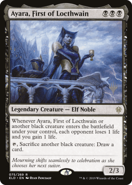 Ayara, First of Locthwain (75) — Throne of Eldraine Promos