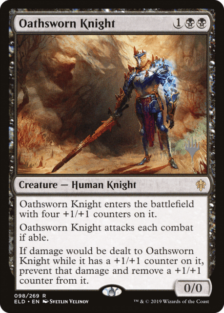 Oathsworn Knight (98) — Throne of Eldraine Promos