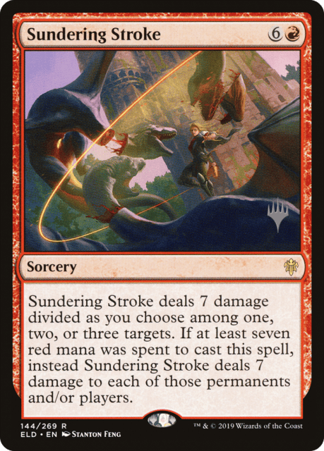 Sundering Stroke (144) — Throne of Eldraine Promos