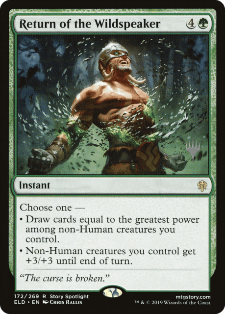 Return of the Wildspeaker (172) — Throne of Eldraine Promos