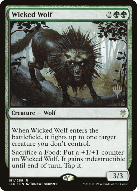 Wicked Wolf (181) — Throne of Eldraine Promos