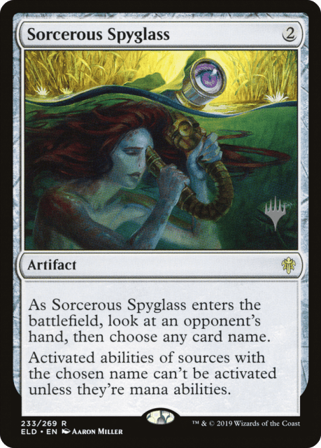 Sorcerous Spyglass (233) — Throne of Eldraine Promos